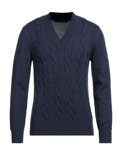 Tagliatore Sweaters In Blue