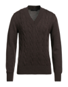 Tagliatore Sweaters In Brown