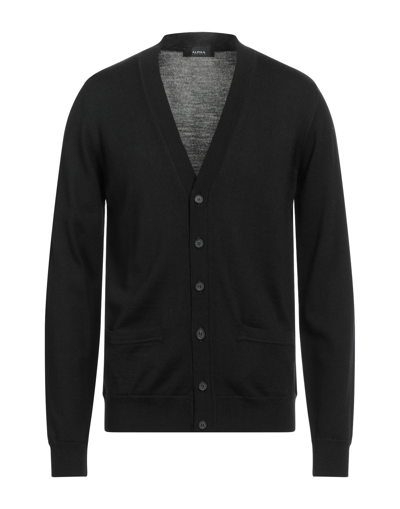 Alpha Studio Cardigans In Black