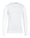 Vneck Sweaters In White