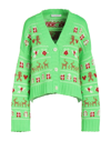 Philosophy Di Lorenzo Serafini Fairisle-knit Oversized Cardigan In Acid Green