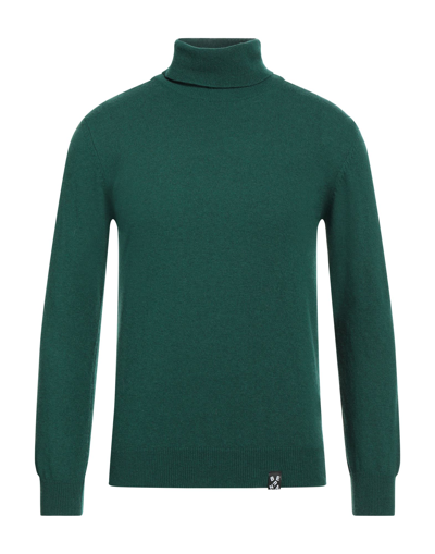 Berna Turtlenecks In Emerald Green