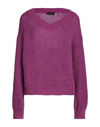 Roberto Collina Sweaters In Mauve