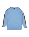 Fendi Kids' Sweaters In Sky Blue