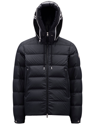 Moncler Cardere科技织物羽绒服 In Black