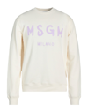 Msgm Sweatshirts In White