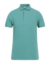 Gran Sasso Polo Shirts In Emerald Green