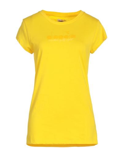 Diadora T-shirts In Yellow