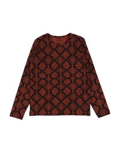 Mini Rodini Kids' T-shirts In Brown