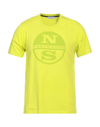 North Sails T-shirts In Yellow