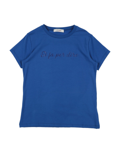 Vicolo Babies'  Toddler Girl T-shirt Blue Size 6 Cotton, Elastane