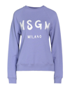 Msgm Sweatshirts In Lilac