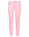 PHILIPP PLEIN PHILIPP PLEIN WOMAN DENIM PANTS PINK SIZE 25 COTTON, ELASTOMULTIESTER, ELASTANE