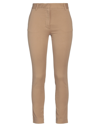 Merci .., Woman Pants Khaki Size 2 Cotton, Elastane In Beige