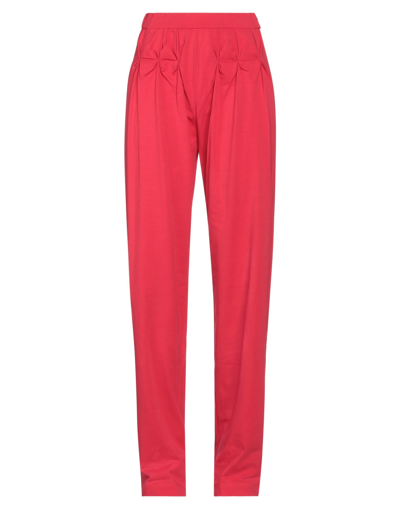 NO KA'OI NO KA 'OI WOMAN PANTS RED SIZE 2 COTTON, ELASTANE