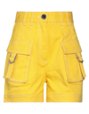 Balmain Shorts & Bermuda Shorts In Yellow