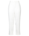 Dondup Woman Pants Beige Size 4 Polyester, Viscose, Elastane In White