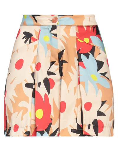 Marc Ellis Woman Shorts & Bermuda Shorts Beige Size 4 Polyester