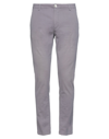 AGLINI AGLINI MAN PANTS LILAC SIZE 33 COTTON, ELASTANE