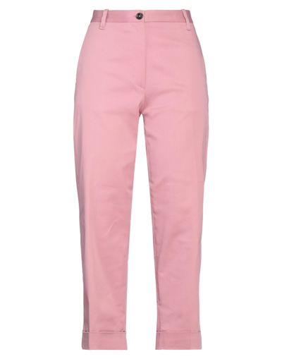 Nine:inthe:morning Nine In The Morning Woman Pants Pink Size 24 Cotton, Elastane