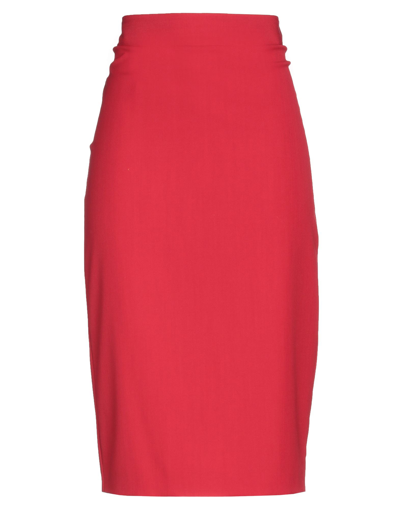 Blumarine Midi Skirts In Red
