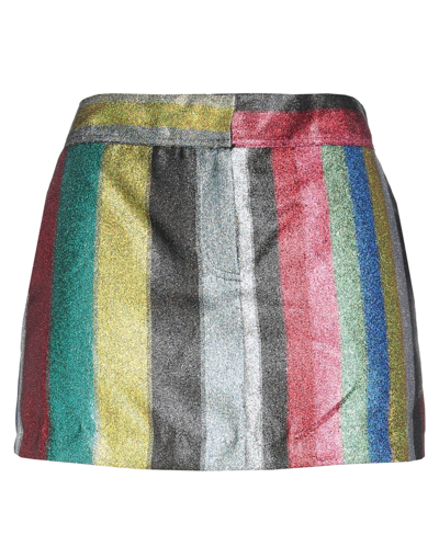 Marco De Vincenzo Rainbow Glitter Mini Skirt In Fuchsia