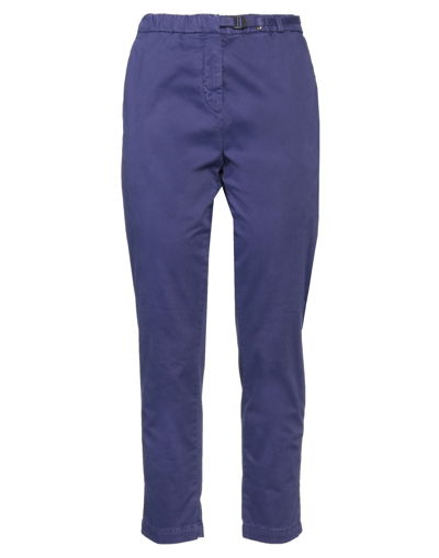 White Sand Pants In Purple