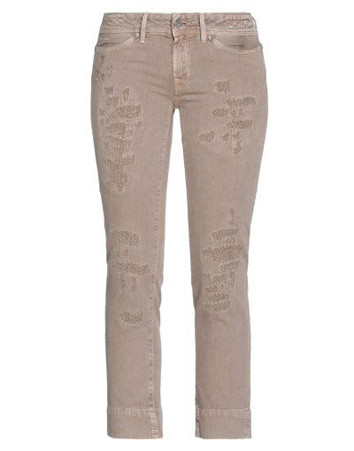 Jacob Cohёn Denim Cropped In Beige