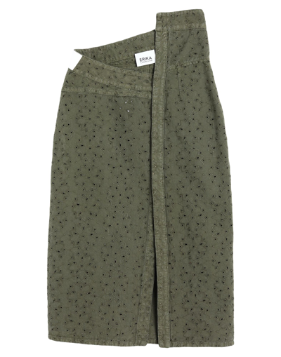 Erika Cavallini Midi Skirts In Green