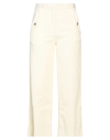 Kenzo Flared Cropped Pants In White