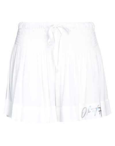 Odi Et Amo Woman Shorts & Bermuda Shorts White Size Onesize Viscose