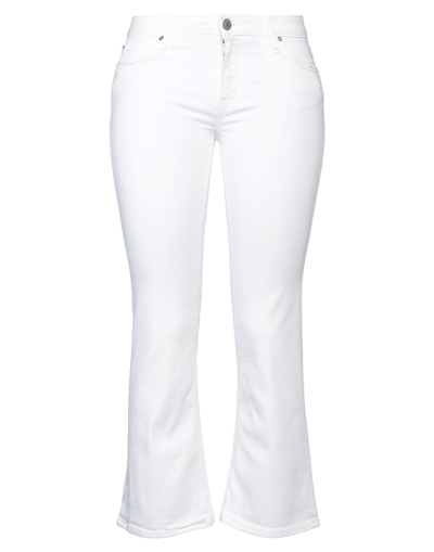 HAIKURE HAIKURE WOMAN JEANS WHITE SIZE 26 COTTON, ELASTOMULTIESTER, ELASTANE