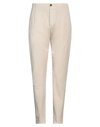 Nine:inthe:morning Nine In The Morning Man Pants Ivory Size 34 Cotton, Linen, Elastane In White