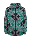 Gcds Monogram-pattern Zip-up Jacket In Green