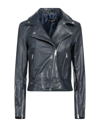 Street Leathers Jackets In Blue