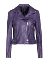 Street Leathers Jackets In Purple