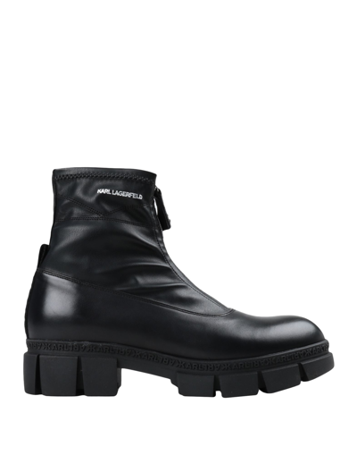 Karl Lagerfeld Ankle Boots In Black