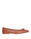 8 By Yoox Ballet Flats In Brown