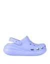 Crocs Classic Crush Clog Woman Mules & Clogs Lilac Size 7 Plastic In Purple