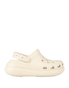 Crocs Classic Crush Clog Woman Mules & Clogs Beige Size 9 Plastic