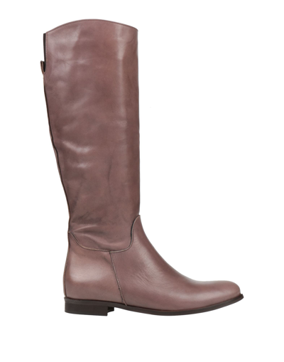 Accademia Knee Boots In Beige