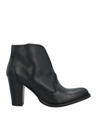 Accademia Ankle Boots In Black