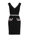 Moschino Short Dresses In Black