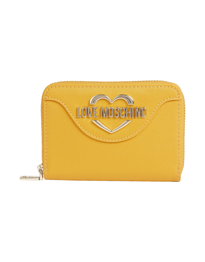 Love Moschino Wallets In Yellow