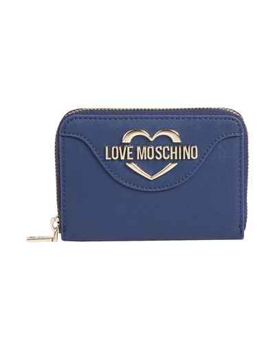 Love Moschino Wallets In Blue