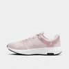 Nike Women's Renew Serenity Run 2 Running Sneakers From Finish Line In Barely Rose/black/white