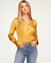 Ramy Brook Victoria Button Down Blouse In Honey