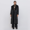 Simkhai Windsor Vegan Sherpa Biker Coat In Black