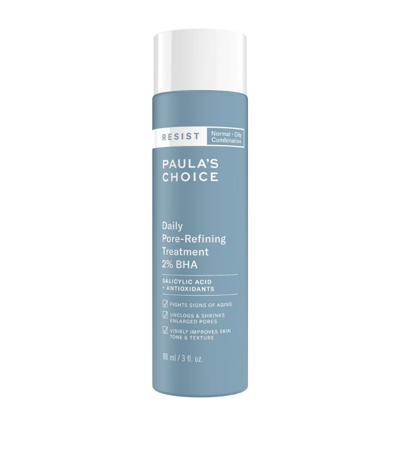 Paula's Choice Resist Daily Pore-refining Treatment 2% Bha (88ml) In White