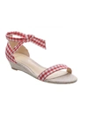 ALEXANDRE BIRMAN 'clarita gingham' wedge sandals,350370016